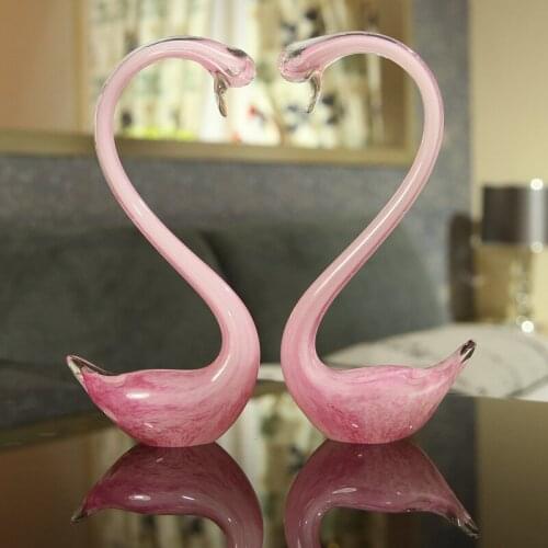 Practical creative home decorations living room TV cabinet ornaments upscale gifts girlfriends wedding gift Swan