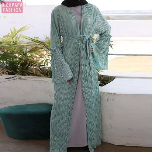 Ramadan Eid Arabic Abaya Dubai Plus Size Turkey Kimono Cardigan Hijab Muslim Dress Caftan Kaftan Islamic Clothing For Women Robe