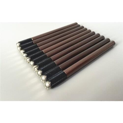 10PCS Eyebrow Microblading Manual Pen Permanent Makeup Microblading Machine Tattoo Supply Brown Colors