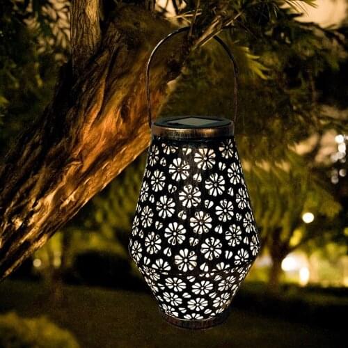 Solar Led Lamp Outdoor Courtyard Lantern Park Decoration For Balcony Villa Creative Terrace Home Hanging Lamp Energy Saving