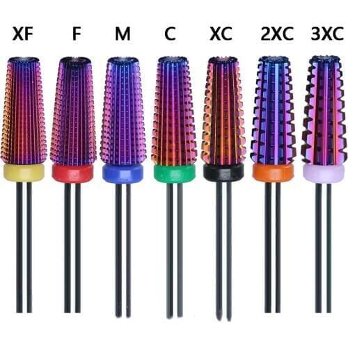 14 Types Carbide Nail Drill Bits With Cut 3/32" Two-Way Carbide Bit Drill Accessories Milling Cutter 3/32''(2.35mm)