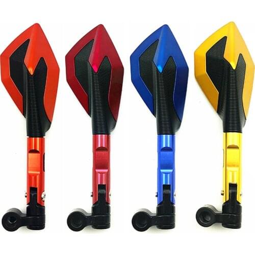1Pair Universal Motorcycle CNC Aluminium Rearview Mirror For Yamaha Honda Suzuki Kawasaki Halley motorcycle accessories