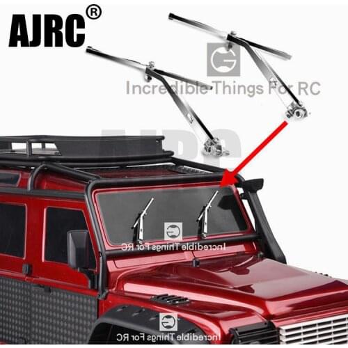 1 pair Silver metal Windshield Wiper For 1/10 RC Tracked Vehicle Traxxas TRX4 TRX-4 Defender Wiper