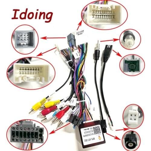 Idoing 16-pin Car Android Stereo Wiring for MT-SS-07B=RP5-MT-002 2019-Up Mitsubishi Vehicles with Rockford Audio 360 Cam System