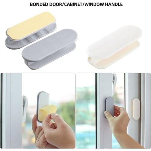 2 Pieces Door Window Cabinet Punch-Free Drawer Organizer Handle Holder Multifunctional Labor-Saving Auxiliary Device Storage Box