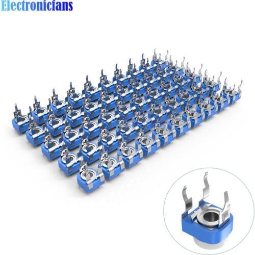 20PCS RM-065 RM065 100R 200R 500R 1K 2K 2.2K 3K 5K 10K 20K 50K 100K 500K 1M Ohm Trimpot Trimmer Potentiometer variable resistor