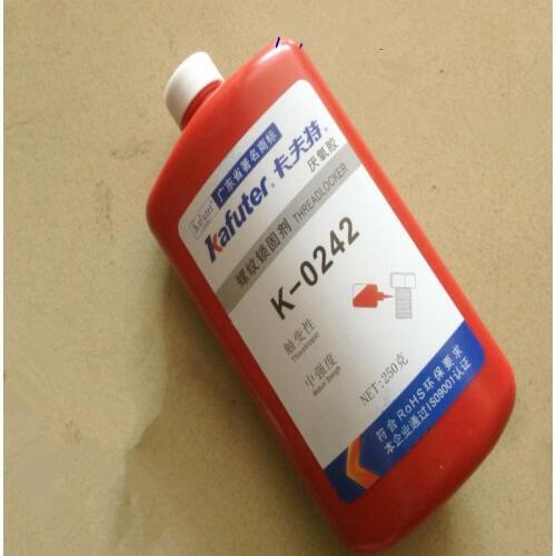 6pcs Kafuter 250ml k-0242 thread locking agent anaerobic metal screw locking adhesive removable blue wholesale