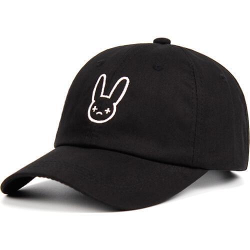Bad Bunny Dad Hat Rapper Reggaeton Artist 100% Cotton Hats Snapback Unisex Baseball Caps Concert Hat Hip Hop Embroidery Hat