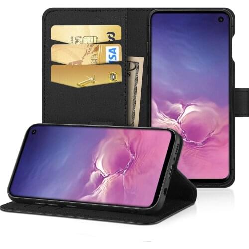 EasyAcc Case for Samsung Galaxy S10e / S10 Plus PU Leather with Card Holder Mobile Phone Case with Stand Stand Function