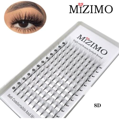 Lashes Premade Wide Fans 8D Short Stem Russian Volume Professional Eyelash Extensions Faux Mink Natural Softness Makeup tools