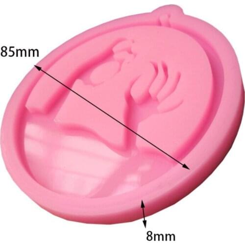 China Wholesale Price Evil Silicone Keycahin Resin Silicone Mold Jewelry DIY Resin Tool