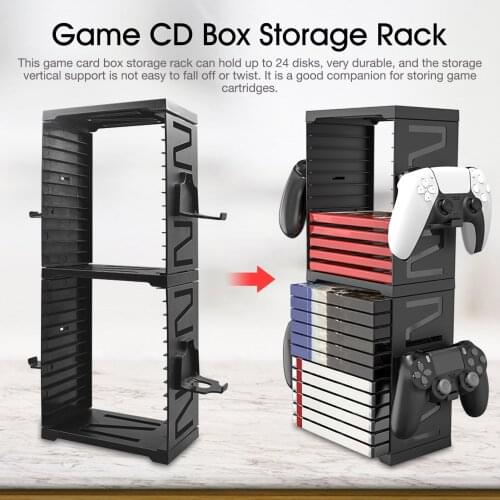 Game Card Box Disks Title Storage Stand Holder Practical Host Disc Storage Box Bracket For PS5 Game Console Supplies