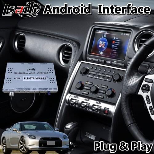 Lsailt Android Car GPS Navigation Video Interface for 2008-2010 year Nissan GTR GT-R R35 With Wireless Carplay