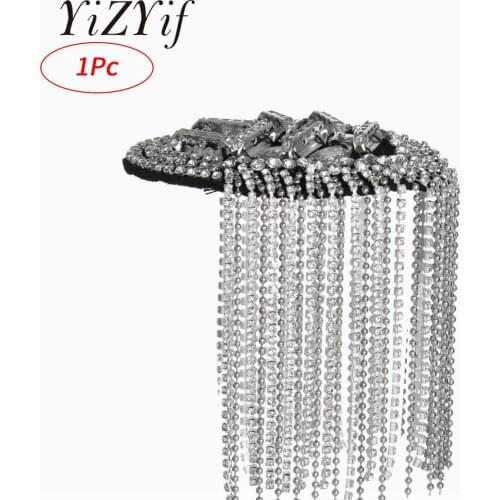 Handmade Shoulder Board Metal Tassel Chain Exquisite Vintage Catwalk Jewelry Decoration Shoulder Badges Fashion Evening Party