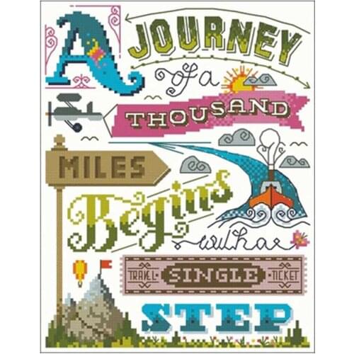 Dream journey patterns counted 11CT 14CT 18CT DIY Cross Stitch Sets wholesale Cross-stitch Kits Embroidery Needlework