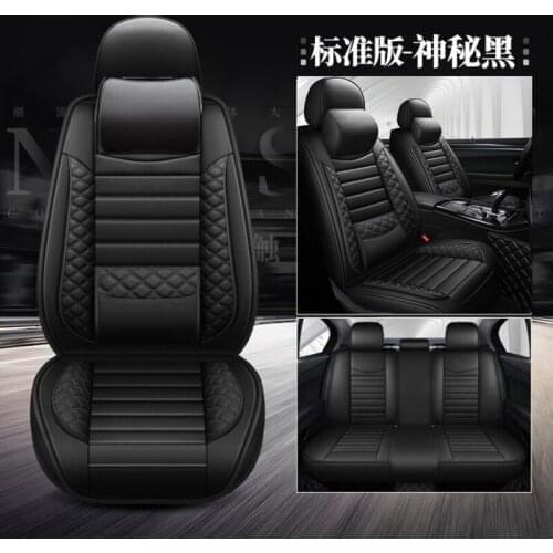 Full Coverage Eco-leather auto seats covers PU Leather Car Seat Covers for lada ellada granta kalina largus xray ladasamara car