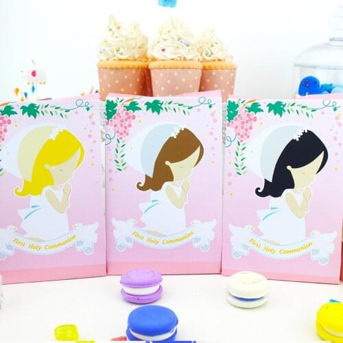 My First Communion Favor Box Candy Box Gift Box Kids Birthday Party Supplies Decoration Event Party Supplies