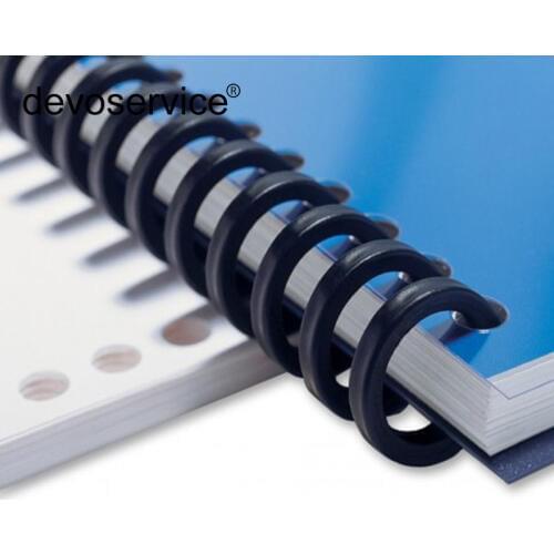 25 Hole Transparent Plastic Binding Ring Loose-leaf Binding Ring Single Not Scrape Hand Porous Loose Leaf Porous Ring Loose Cut