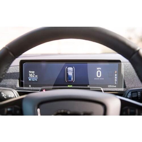 RUIYA Car Screen Protector For Mustang Mach-E 2021 LCD Instrument Panel Display Auto Interior Accessories Tempered Glass Film