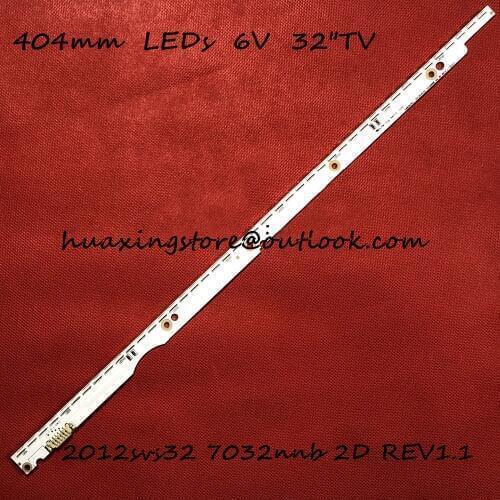 100% New Rev1.1 44LED*3V 404mm LED Backlight Strip 32" For Sam sung 2012SVS32 7032NNB 44 2D Rev1.1(REV1.0 6V not work)