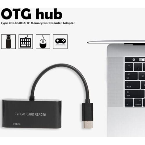 3 in 1 USB Type C Card Reader Micro SD/TF Card Reader Type C To OTG USB Adapter Memory Cardreader for Macbook Pro/Samsung/Huawei