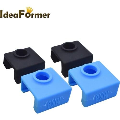 10Pcs MK7/MK8/MK9 Protective Silicone Sock Insulation Cover Case For CR10,10S,S4,S5,Anet A8 Ender 3 J-head Hot End Heater Block