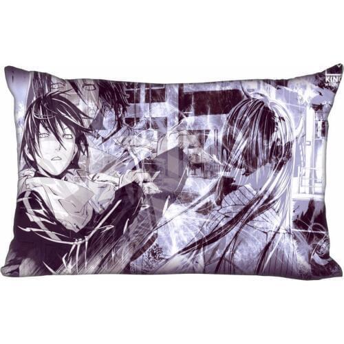 Hot Sale Noragami Pillowcase Custom Zippered Rectangle Pillow Cover Cases Size 50x75cm (Two sides) WT#905&pa36