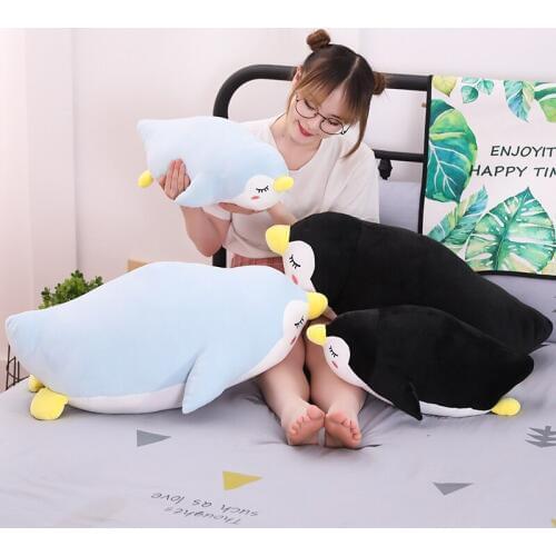 1pc 50/70cm Cute Soft Penguin Plush Toys Staffed Cartoon Animal Doll Fashion Pillows for Kids Baby Lovely Girls Christmas Gift