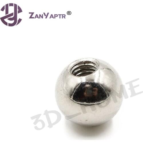 12pcs/lot 3D printer reprap Delta Kossel K800 Steel ball / reprap M4 dedicated drilling & Tapping Neck Finish ball