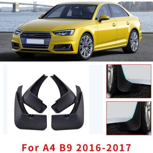 Car Mud Guards For Audi A4 B9 2016 2017 Front Rear Splash Guards Over Fender Kit Car Styling Fender Accessories