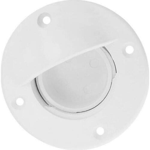 1 Pcs Marine Boat 90mm White Nylon Raft Transom Deck Drain Scupper Valve Bung Stopper
