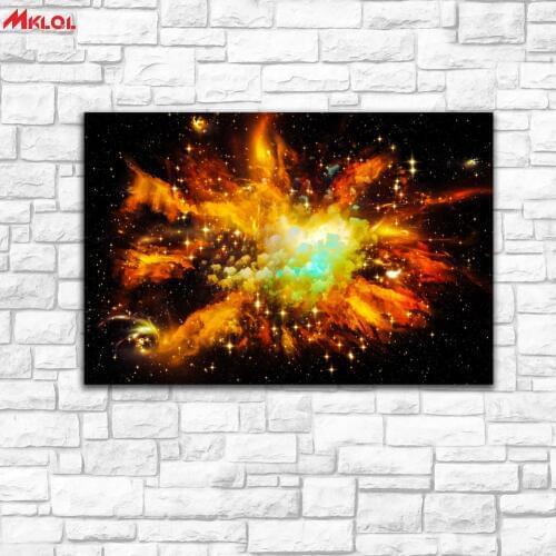 Large Wall Art,universe star,Restaurant study Bedroom Decor Wall oil Painting Print Nice wall picture for living room no frame d