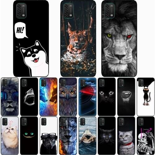 For UMIDIGI POWER 5 Case Wolf Silicon TPU Fundas for Umidigi Power 5 Cat Animal Shell Bag Housing Phone Cases