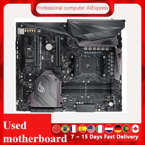 For ASUS ROG CROSSHAIR VI EXTREME Motherboard Socket AM4 DDR4 For AMD X370 X370M Original Desktop Mainboard Used Mainboard