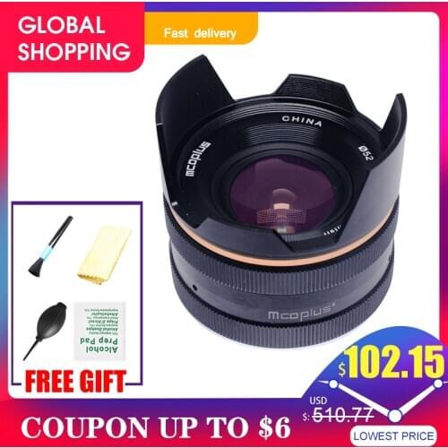 Mcoplus 14mm f/3.5 Wide Angle Manual Focus Macro Lens for Canon EF-E M1 M2 M3 M5 M6 M10 M100 APS-C Mirrorless Camera