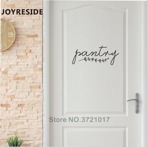 Pantry Room Door Sticker Wall Decal Home House Decoration Art Vinyl Design Pantry Rooms Simple Style Wall Doors Stickers M410