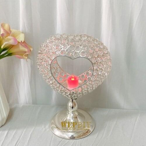 5 sets of Nordic home romantic dining table candle holder hotel wedding scene layout net celebrity bedroom creative crystal