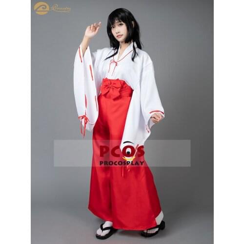 ProCosplay New In stock simplified version Inuyasha Higurashi Kagome Kikyo outfit cosplay costume mp002403