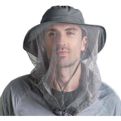 Men Women Bucket HatFishing Caps Hiking Camping Visor Hat UV Protection Neck Cover Fishing Sun Protect Cap Mosquito Net Capv