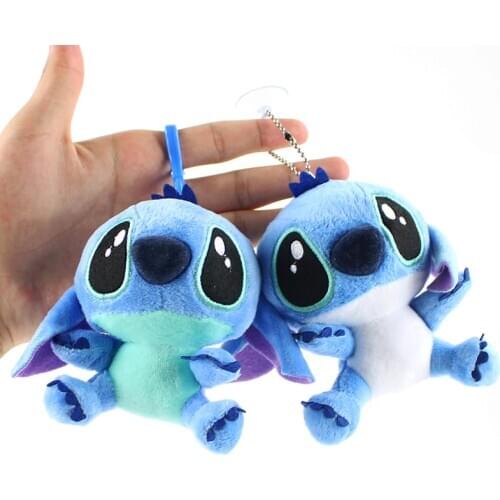 10pcs/set 10cm Lilo and Stitch Plush Toys Cartoon Soft Stuffed Cute Pendants For Gift