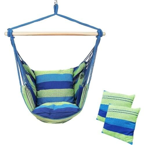 Hammock Chair Hanging Rope Chair Swing Chair Seat for Garden Indoor Outdoor Camping Travel Hammock Swings Garden Furniture