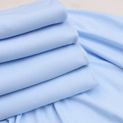 Width 62'' Solid Color Simple Comfortable Soft Knitted Fabric By The Half Yard For T-Shirt Dress Pants Material
