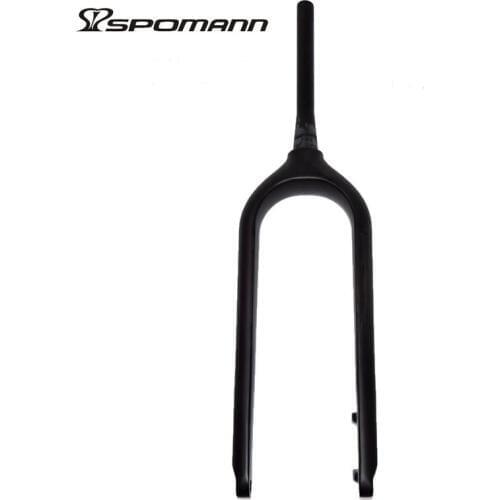 Spomann Full UD 26 Inch Carbon Fat Bike Track Fork Disc Brake Snow Cycling Beach Bicycle Forks Thru Axle 15mm *135mm Parts UD