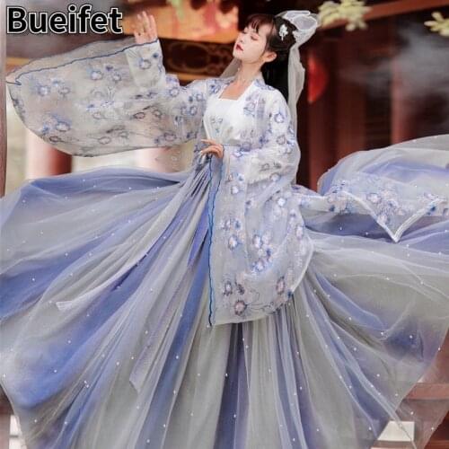 Oriental Tang Suit Ancient Hanfu Dance Costume Chinese Traditional Dress Stage Fairy Performance Costume Folk Princess Clothes