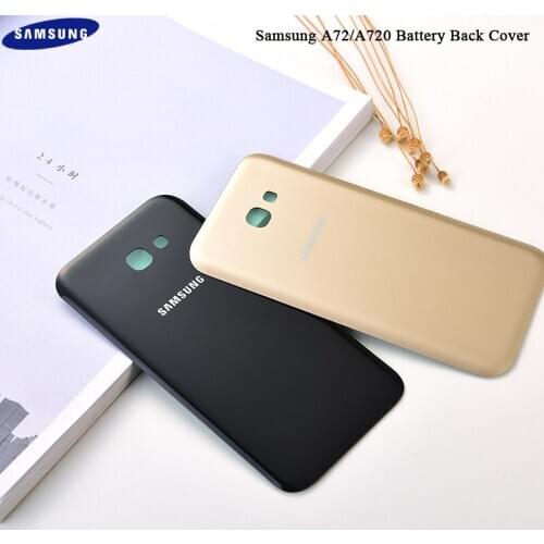 Samsung Galaxy A72 A720 Back Battery Cover Door Rear Glass Housing Case Replacement Back Phone Protection Shell Case with Logo