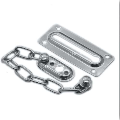 1 Pc Chain Guard Security Protective Latch Sliding Locks 160mm For Home Door Fastener Metal Tools Silvery