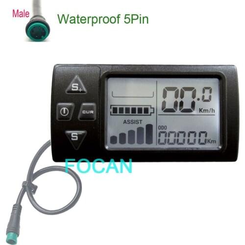 FENG CHANG E-bike LCD Display 24V 36V 48V S861 Electric Bicycle Scooter Display with waterproof 5pin for Electric Bike Kit FOCAN
