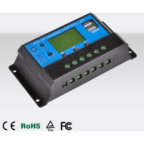 LCD Display Solar Charge Controller LKD1210 12V/24V Auto 10A