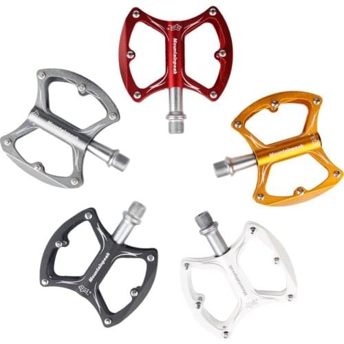 1 pair of pedal aluminum bicycle BMX mountain bike road bike pedal anti-skid bicycle pedal double bearing 5