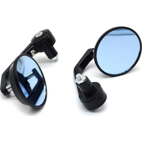 1 Pair Universal 7/8 "Round Bar End Mirrors Motorcycle Mirrors Motorbike Scooters Rearview Mirror Sideview Mirrors